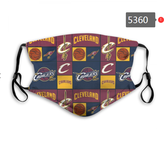 2020 NBA Cleveland Cavaliers #3 Dust mask with filter->nba dust mask->Sports Accessory
